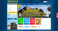 Desktop Screenshot of cruzdelsur.com.pe